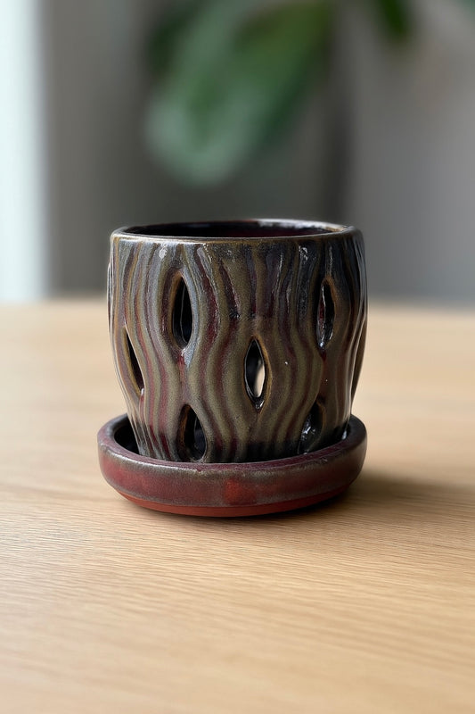 Ceramic Orchid Pot (4 Inch)